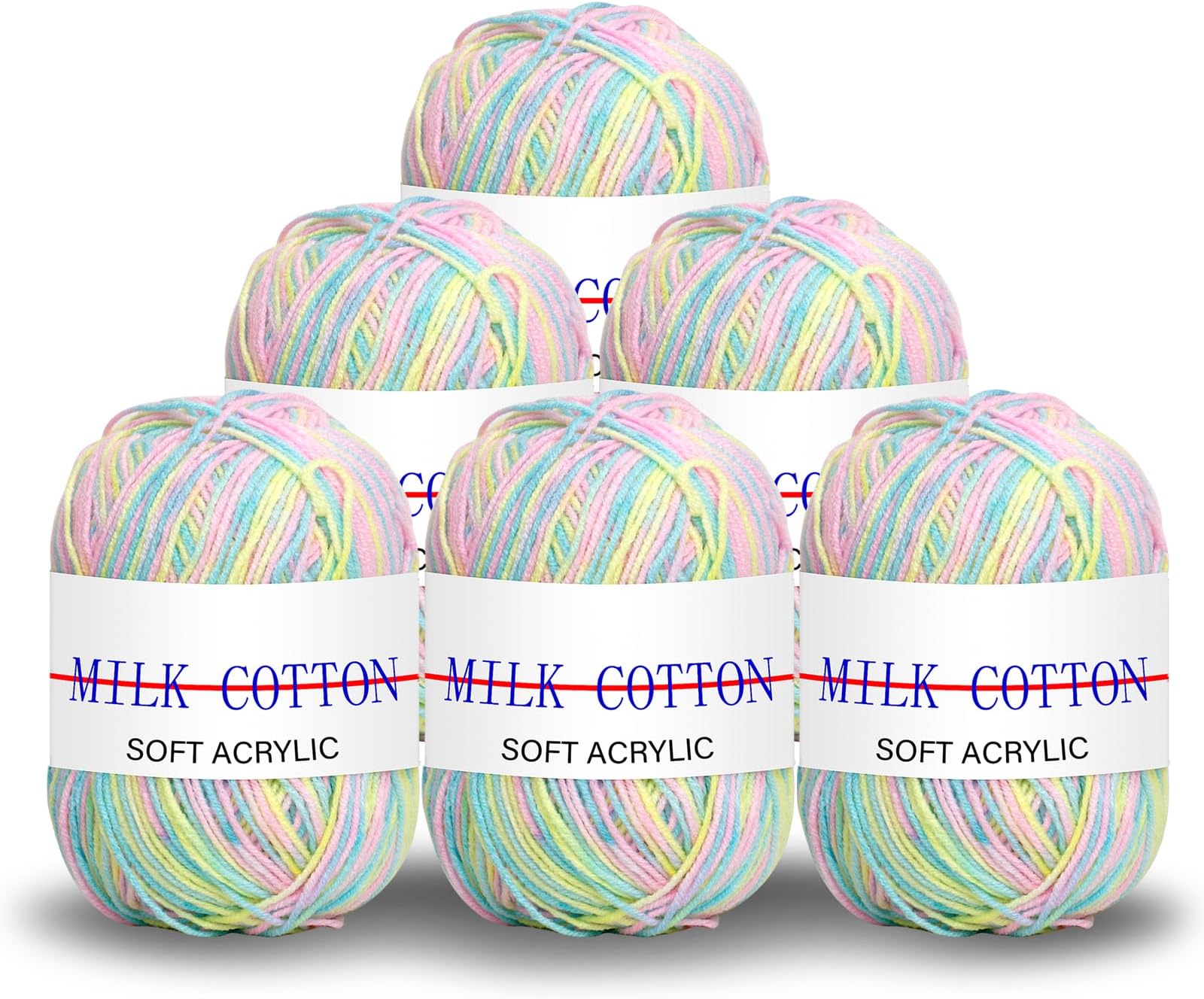 Pelote laine grosse maille, FOKUNCY ficelle jute lot de 6 pelotes de laine à tricoter et au