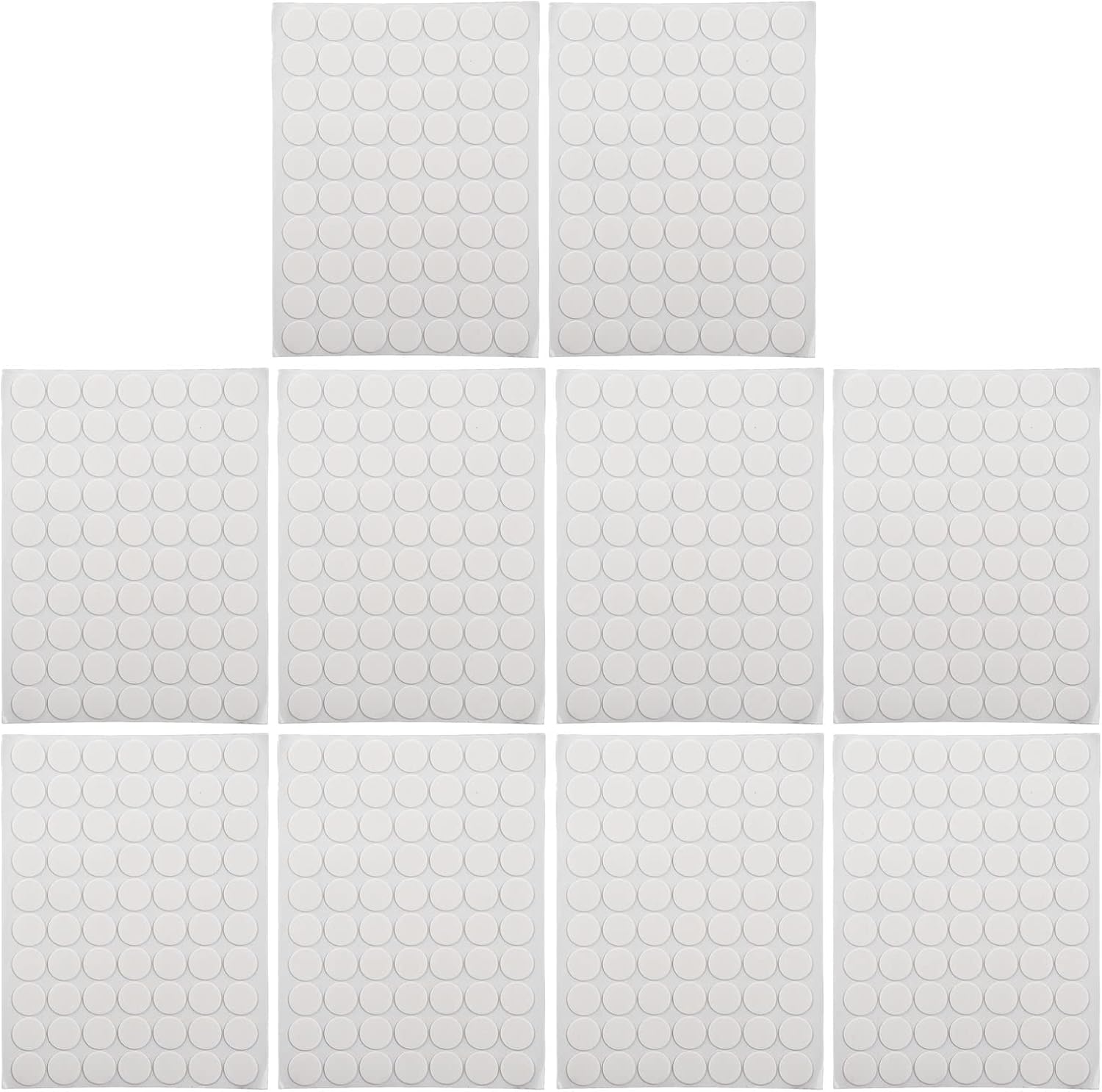 700 Pcs Self Adhesive Dots, Strong Adhesion Transparent Double Sides Sticky Reusable, with Nylon Hot Melt Adhesive, for Paper Glass Leather Plastic Metal