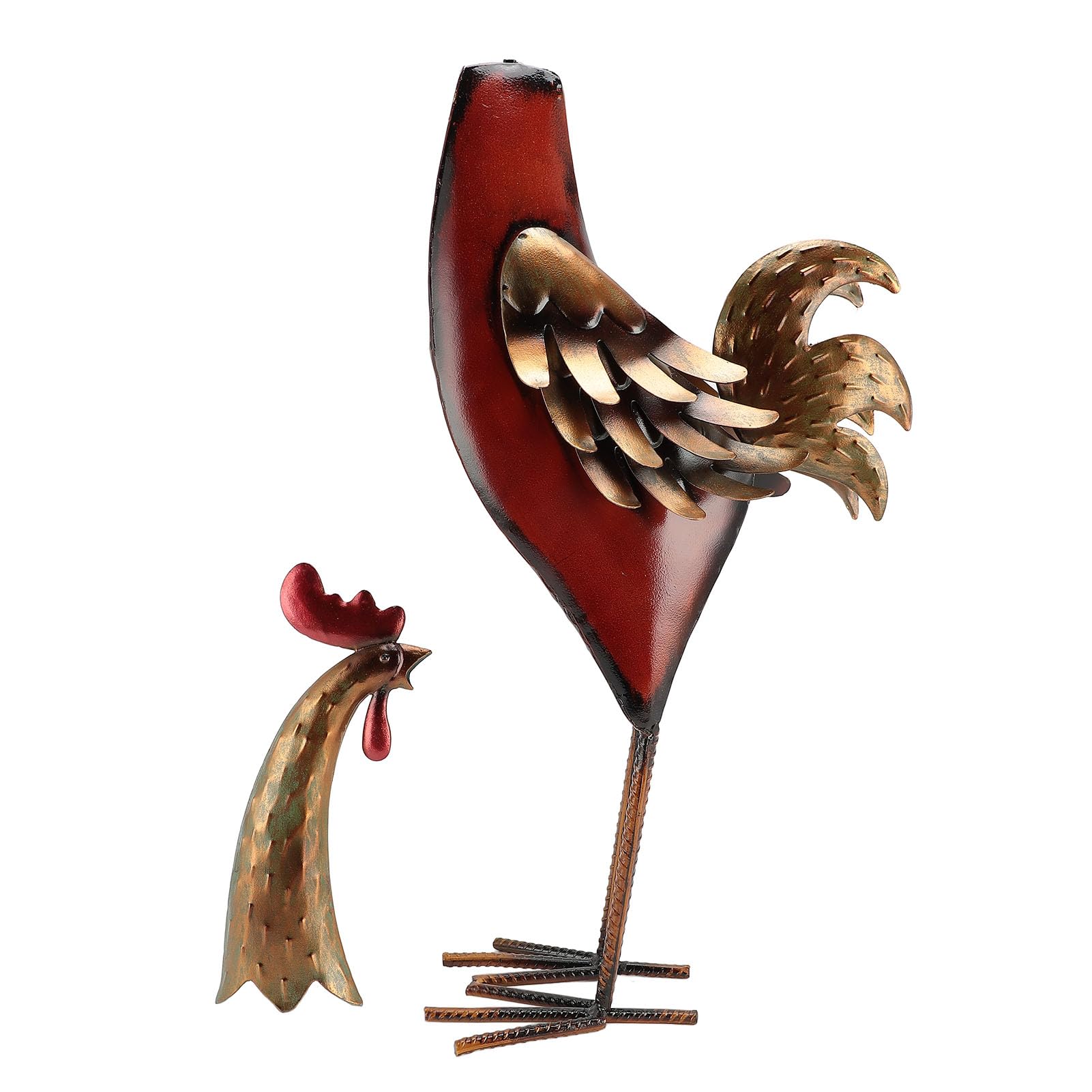 Metal Rooster Sculpture Statua Kurek Koguta wielofunkcyjna pusta figurka dekoracyjna do dekoracji domu ogrodowego