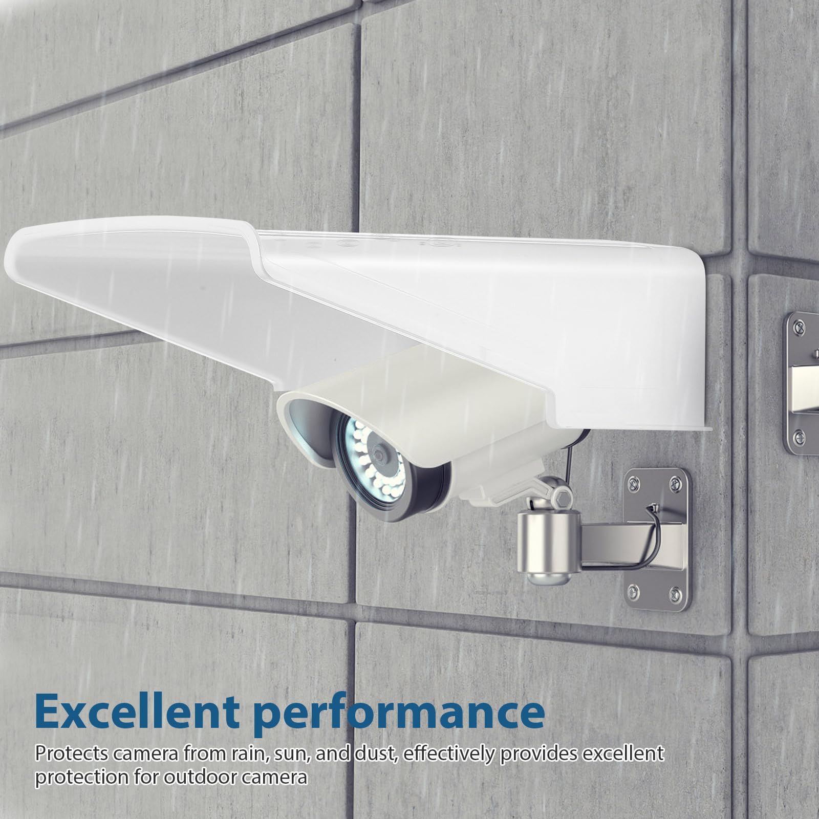 Gatuida 3 Unidades de Cubierta Protectora Universal para cámara de Exterior, Parasol, Impermeable, de plástico, para cámaras Tipo, Tipo y CCTV (Nest, Ring, Dome, Bullet).