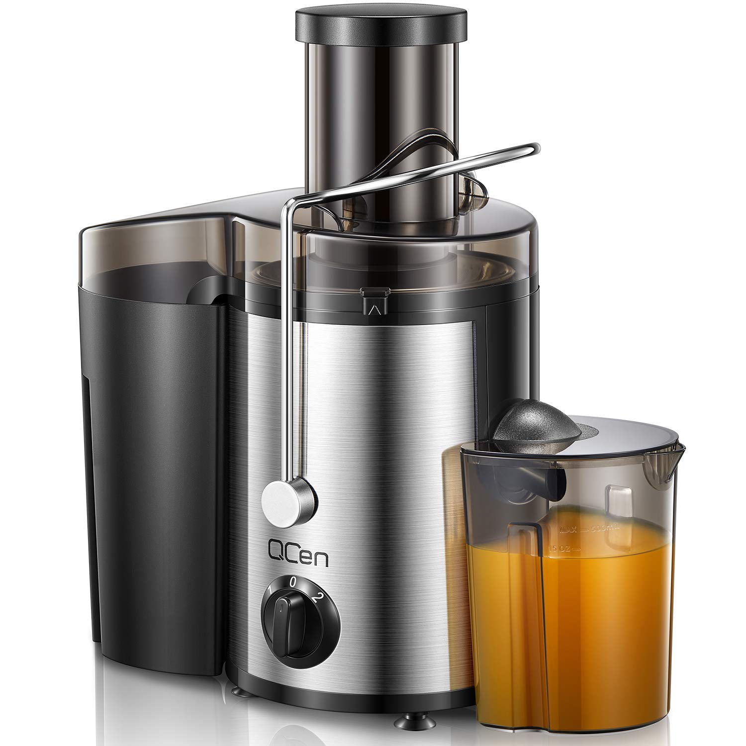 Centrifugal Juicer Machine Juicer Extractor with Wide Mouth 3 Feed Chute for Fruit Vegetable Easy to Clean Stainless