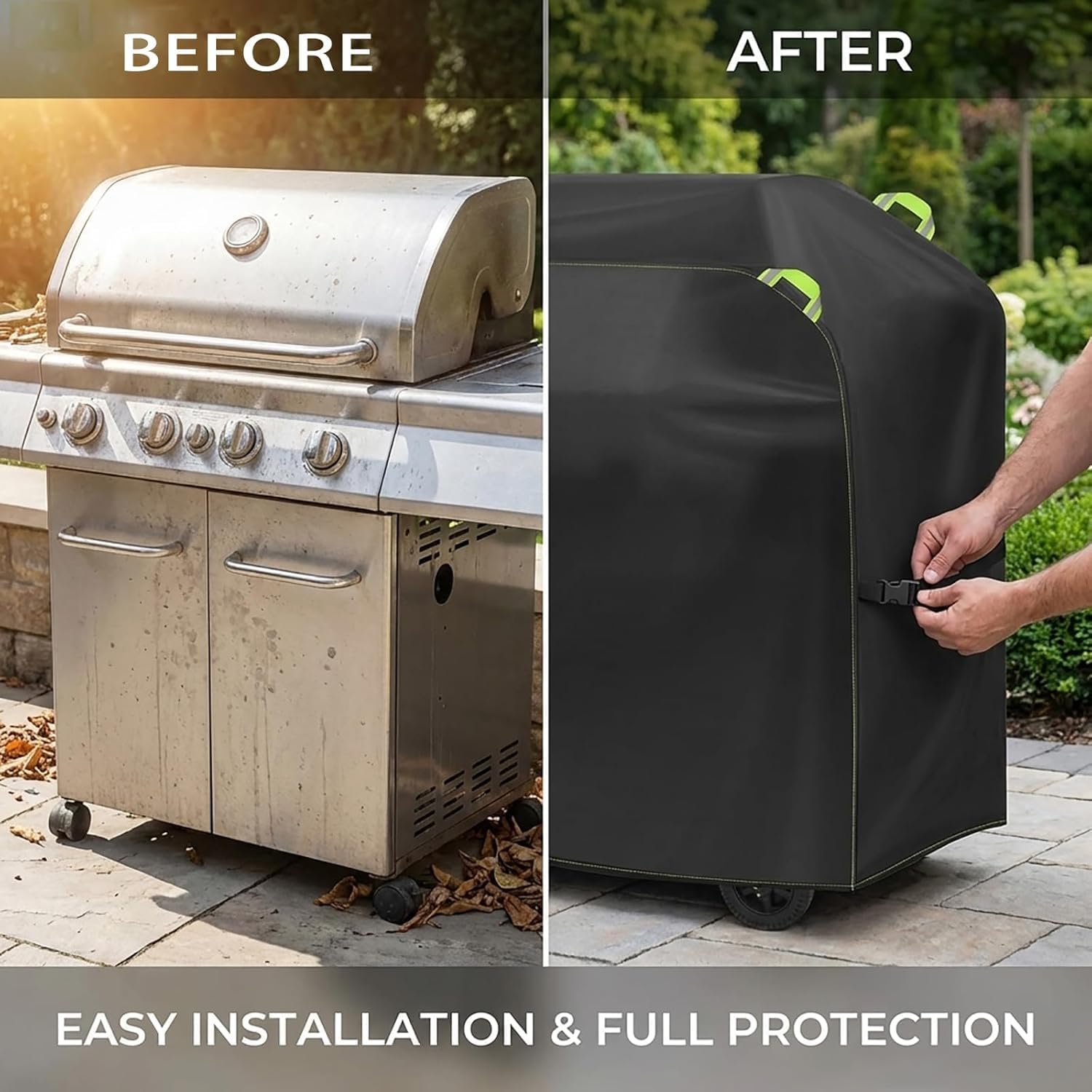 Copertura Barbecue per Tepro Mayfield 3 Burner Grill | Impermeabile Resistente Alle Macchie Adatto A Tutte Le Stagioni Resistente Ai Graffi E All'Usura Telo Barbecue