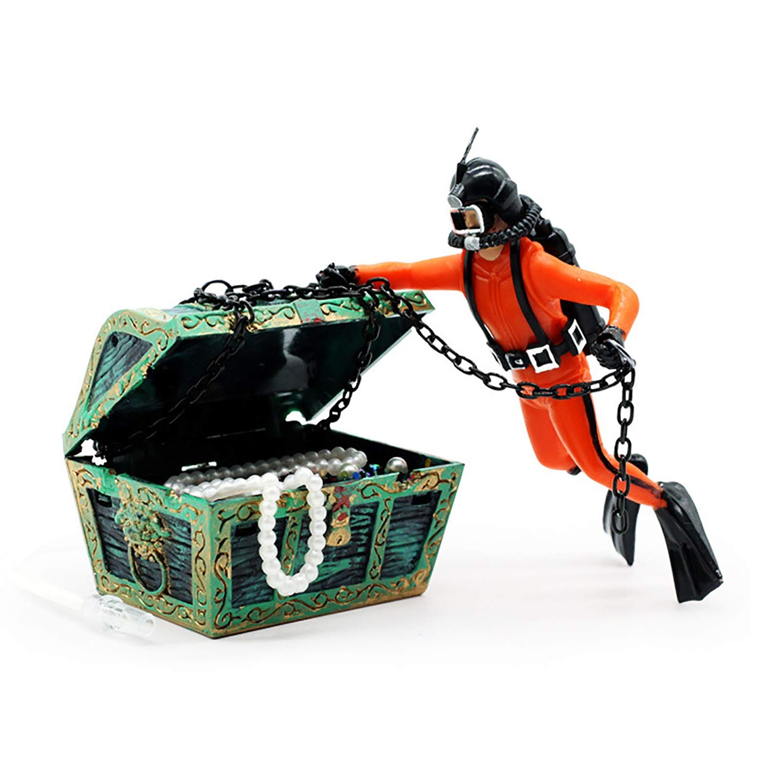 Amazon.co.jp: 水槽エアーポンプ 宝箱や浮動ダイバーを移動する水槽の