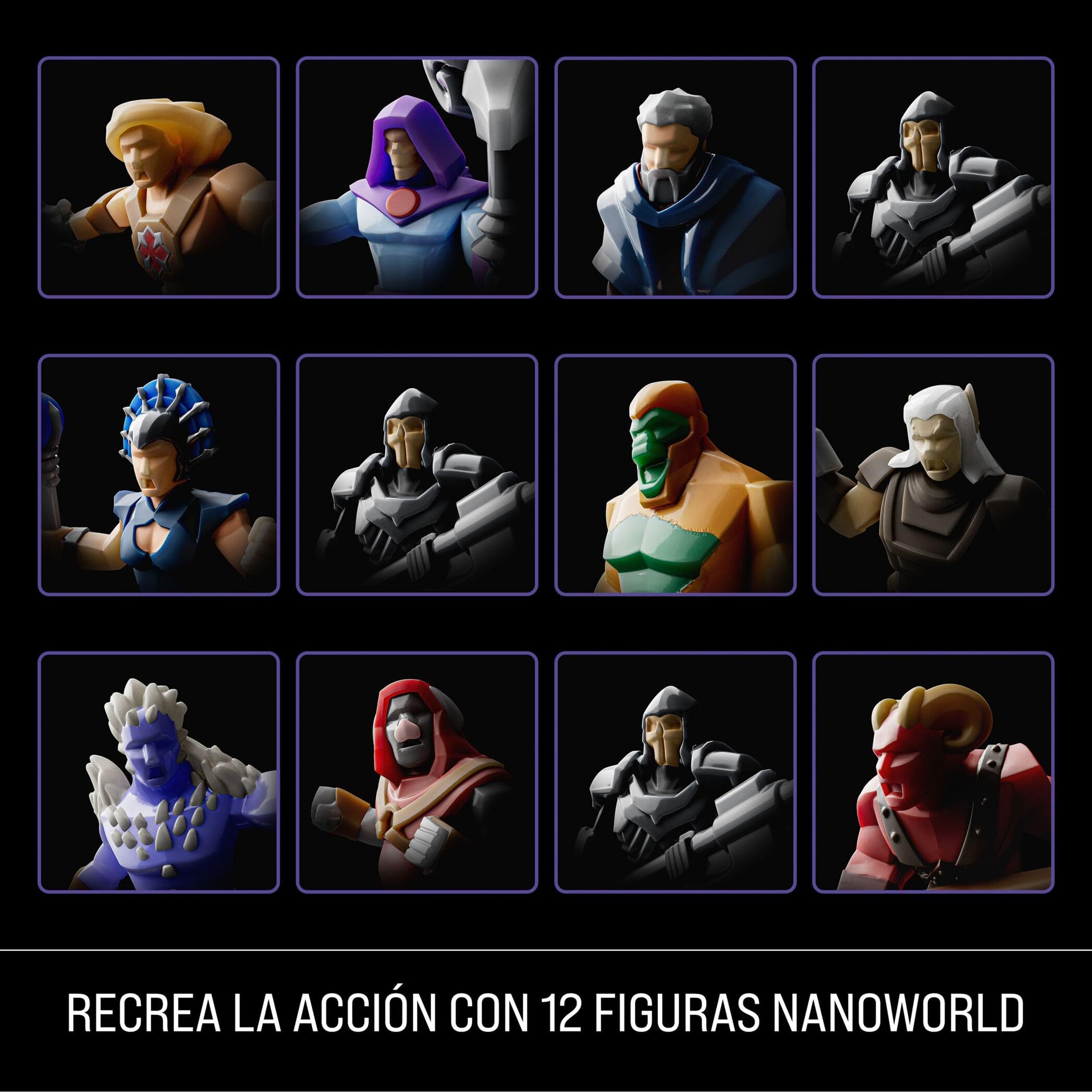Mattel Brick Shop Masters del Universo Choque en Snake Mountain | Juego de construcción, 636 piezas y 12 figuras, Skeletor y He-Man, regalo para coleccionistas adultos y mayores de 13 años