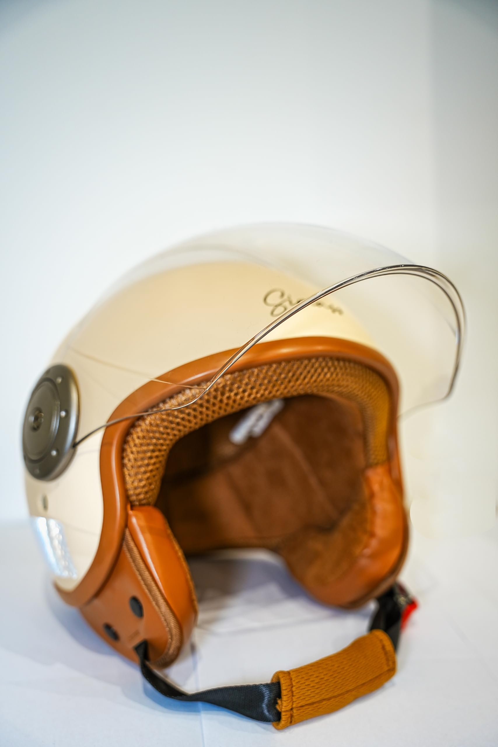 Casco per monopattino elettrico e bicicletta (Beige, M) (Beige, M)