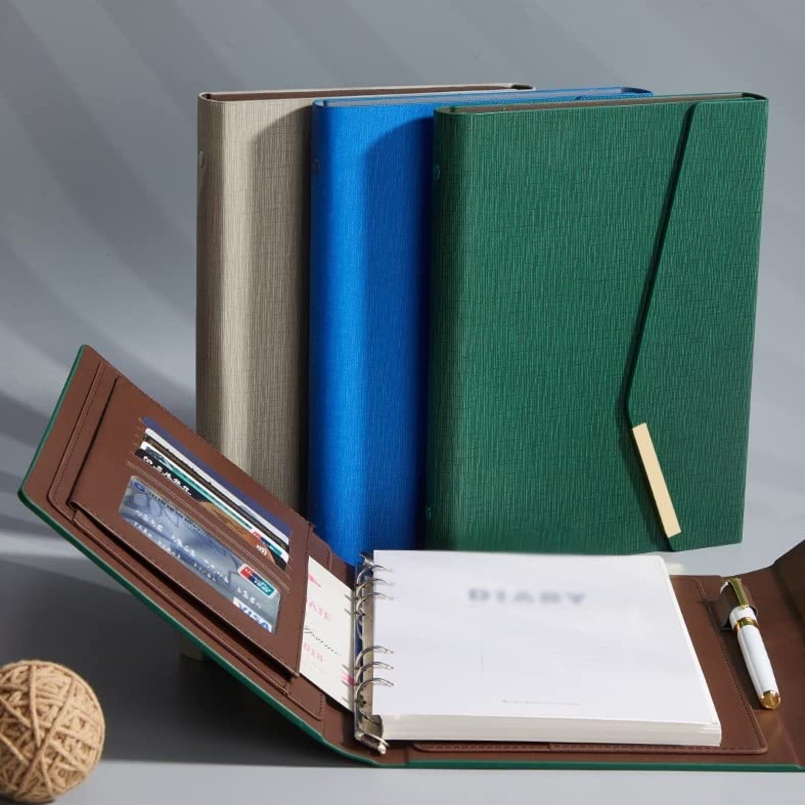 Quaderno a fogli mobili con fibbia in metallo ripiegabile, formazione per ufficio aziendale, blocco note per studenti universitari A5, A, A5