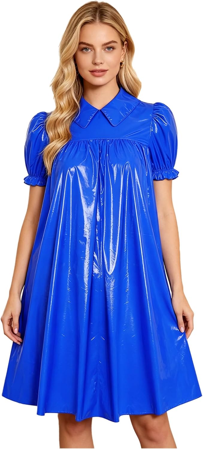 Oyolan Plastic Nightgowns for Women Pajamas Sleeping Wear