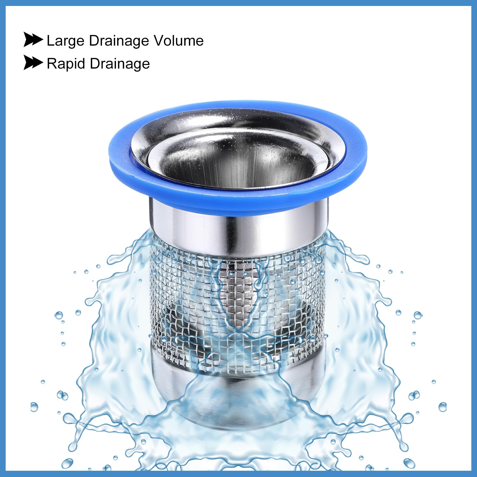 ViaGasaFamido Scarico Doccia In Acciaio Inox Con Valvola Anti Odore E Insetti - 4 Misure Disponibili - 2