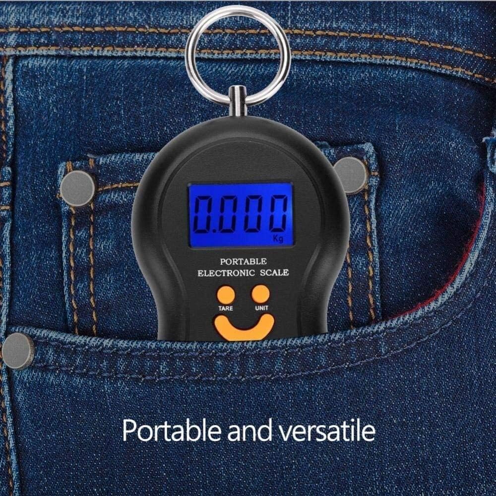 Electric Digital Scale, Portable LCD Display Hanging Weighing Scale with Hook for Fishing Weighing Luggage Weighing Scales
