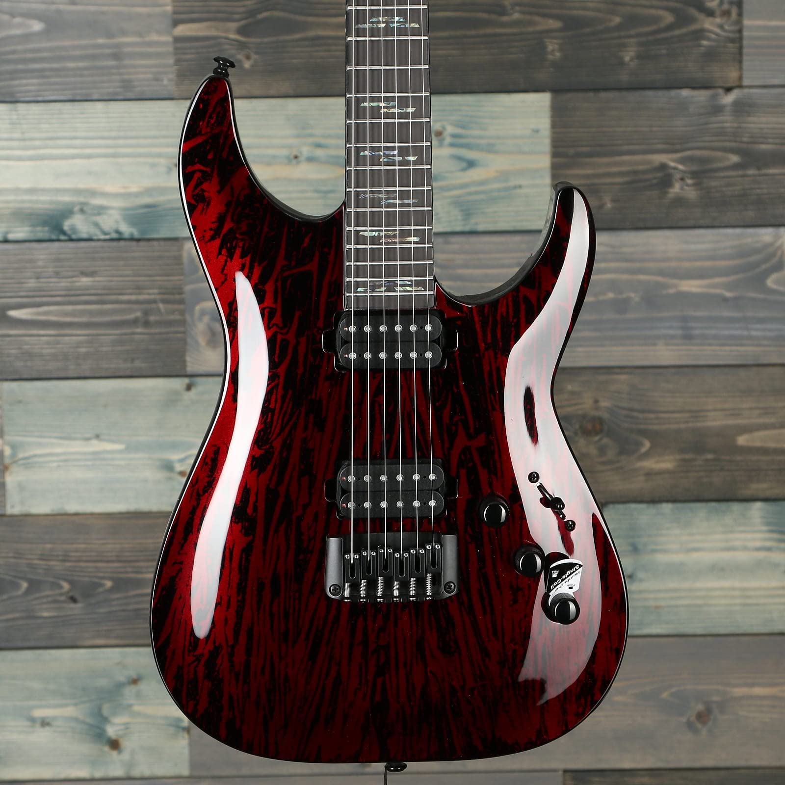 SchecterC-1 Silver Mountain - Blood Moon