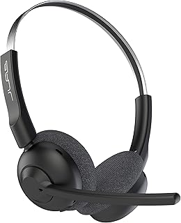 JLab Go Work Pop On-Ear Wireless Headset | Black | 50+ Hours Playtime | Bluetooth Multipoint | Rotating Boom Mic | Noise Canceling MEMS Microphone | Light-Weight, Portable | PC/Mac| Mobile (1 Pack)