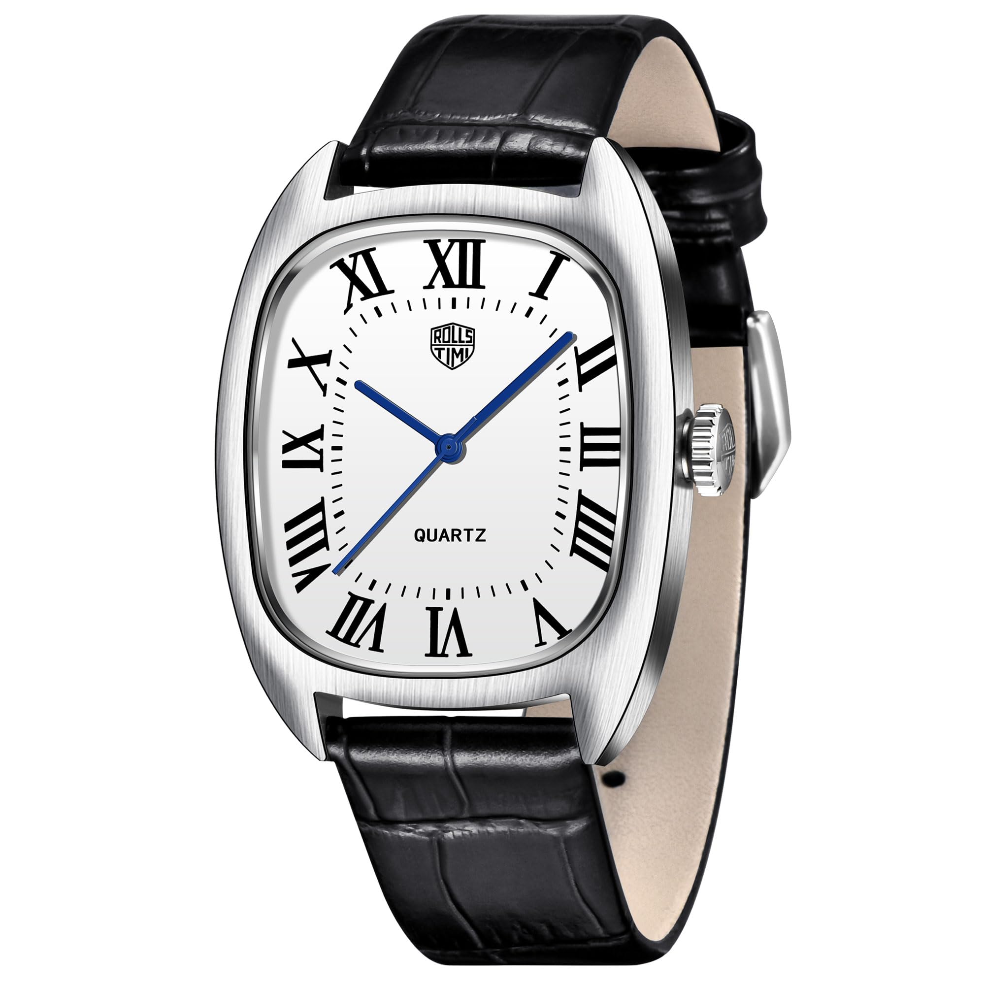 TYBERLEY RollsTimi Classic – Orologio Uomo Quarzo 42 Mm, Cinturino In Pelle, Luminescente, Impermeabile 30 M - 3