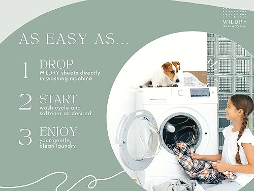 Miniatura 5 de Hojas de detergente para ropa sin líquido (60 hojas) - Aroma fresco de bambú - Ecológico, 100% libre de plástico, biodegradable, hipoalergénico y no