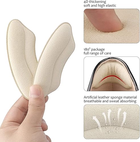Miniatura 10 de Almohadillas de talón para zapatos sueltos, almohadillas de talón para zapatos demasiado grandes, hombres y mujeres, relleno mejorado para ajuste y