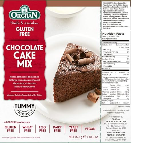 Miniatura 2 de Orgran mezcla de pastel de chocolate sin gluten 132 oz