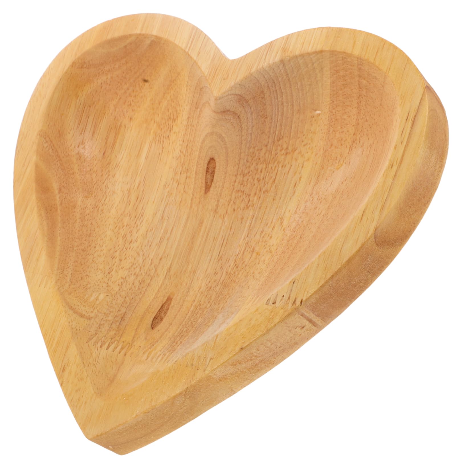 Rangement de bijoux en bois cœur plateau pour bracelets perles 18cm