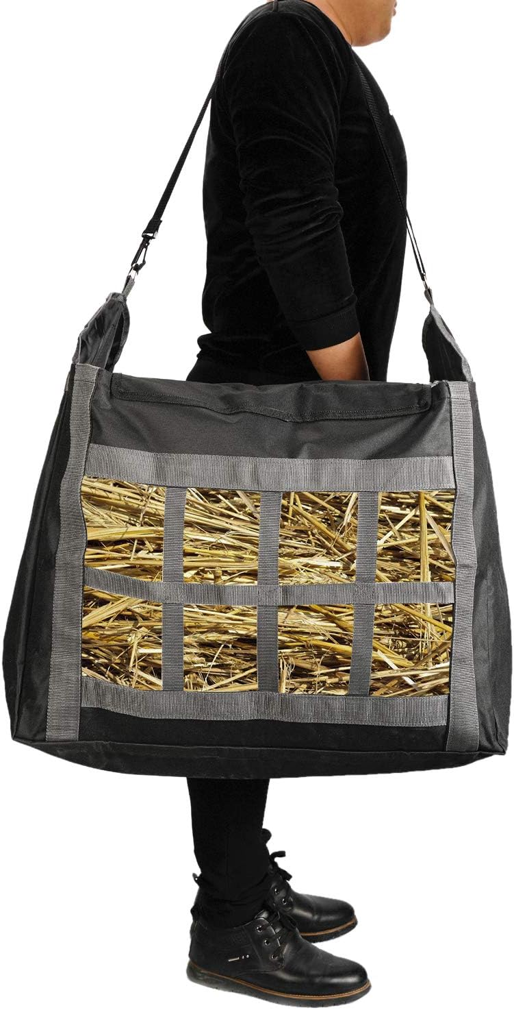 DasMarine Hay Tote Bag,Straw Bale Bag for Horse Slow Feed,Hay Bag Hay Tote 600D Oxford : Pet Supplies