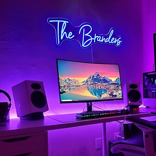 Miniatura 8 de Letreros de neón personalizados, letrero de neón LED personalizado con talla 3D, luz de neón personalizable con USB para decoración del hogar, boda,