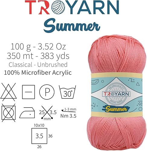 Miniatura 2 de Summer 105610 - Hilo para tejer a mano con efecto seda 100% microfibra acrílica 2x100 gr (105610 - Verde esmeralda)