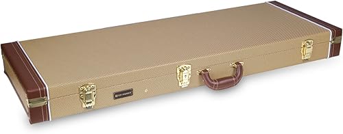 Miniatura 14 de Crossrock Estuche de guitarra eléctrica se ajusta a guitarras estilo Telecaster y Stratocaster - Negro (CRW600STBK)