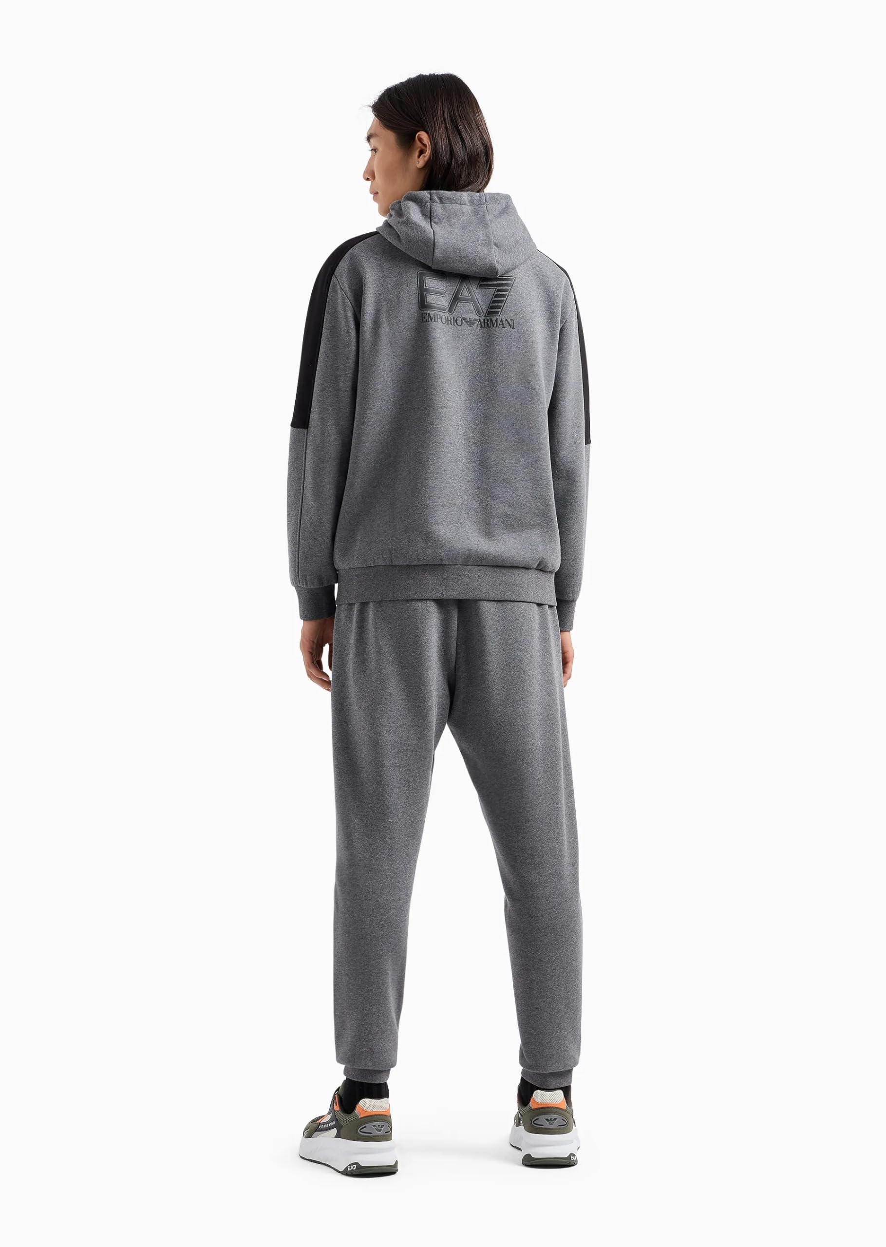 EA7 Uomo Tuta Logo, Grigio, S