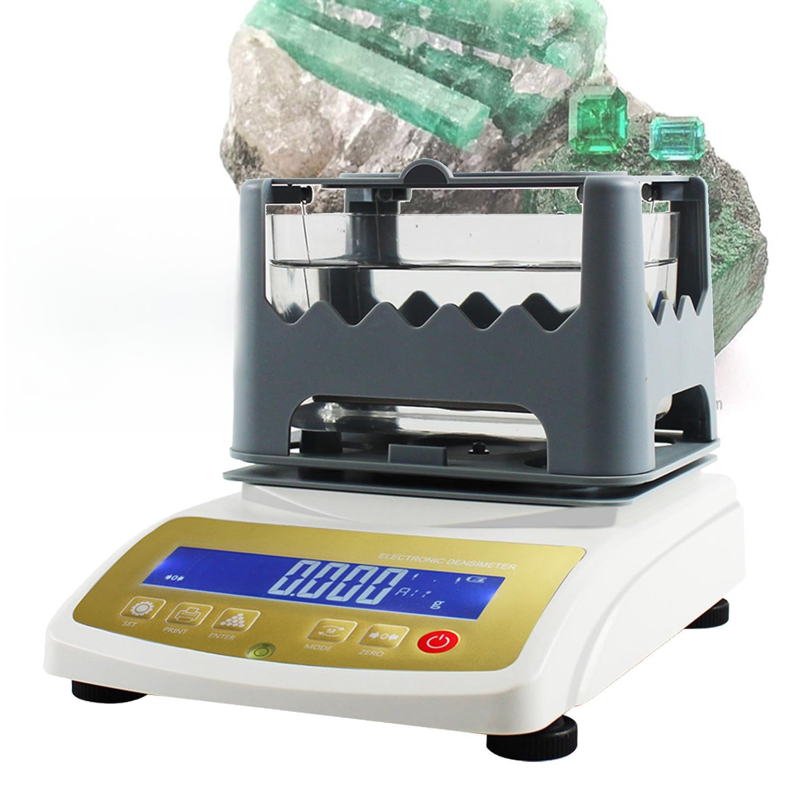 VNATWGOO Jade Jewelry Karat Density Detector, Precious Metal Purity Analyser, Gold Silver Density Tester, for Jewelers, Pawnshops, Precious Metal Dealers,1200K