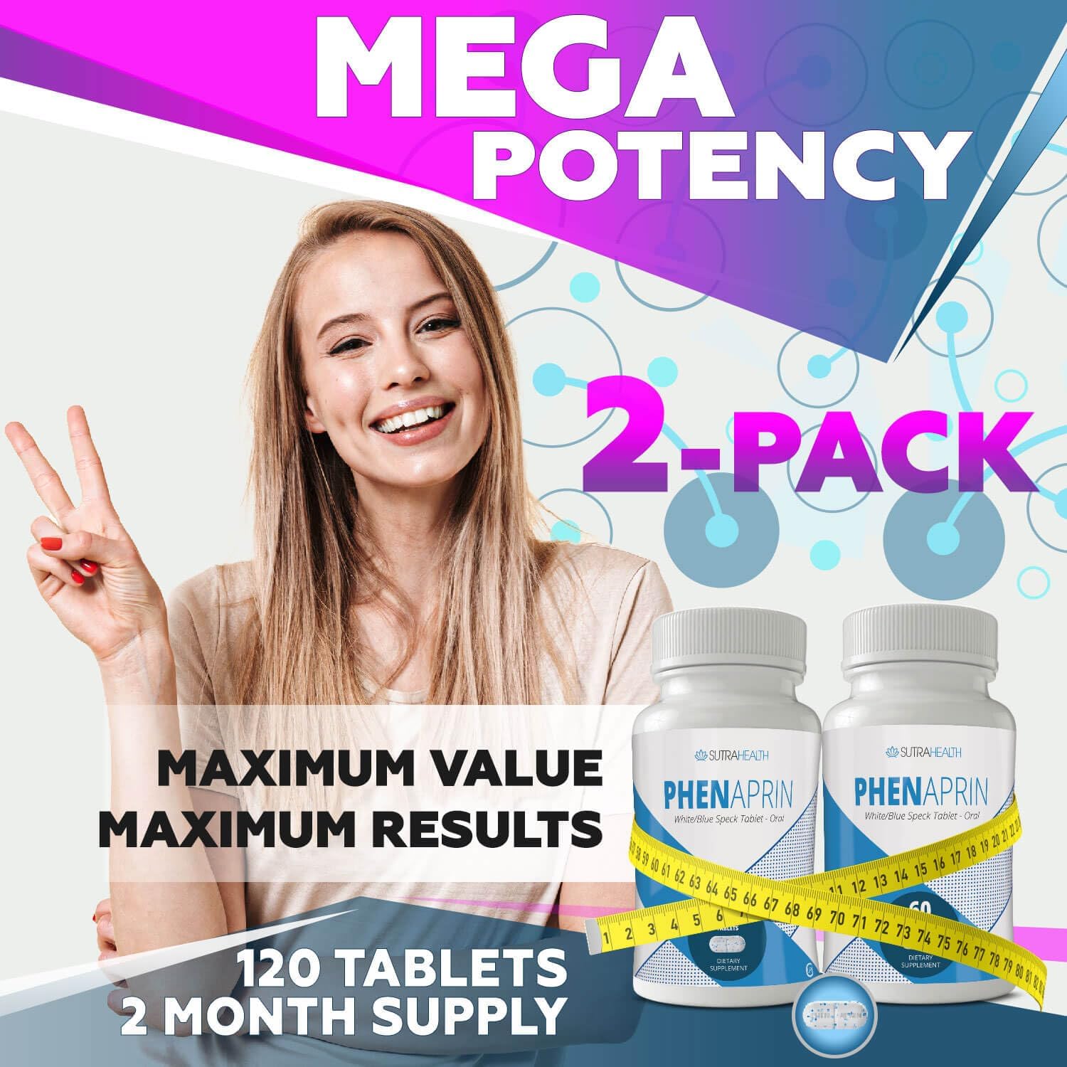 Advanced Diet Pills (Pack Of 2) - 120 Tablets - Appetite Sup...