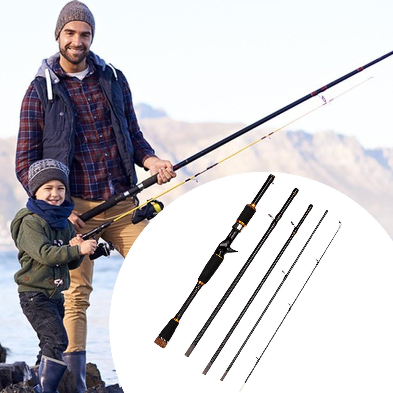 Canna da pesca in fibra di carbonio, canna da pesca | Canna da pesca
