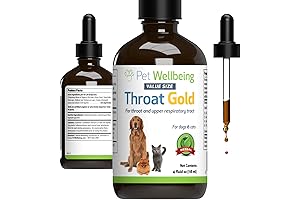 Pet Wellbeing Throat Gold for Dogs - Vet-Formulated for Sore and Hoarse...