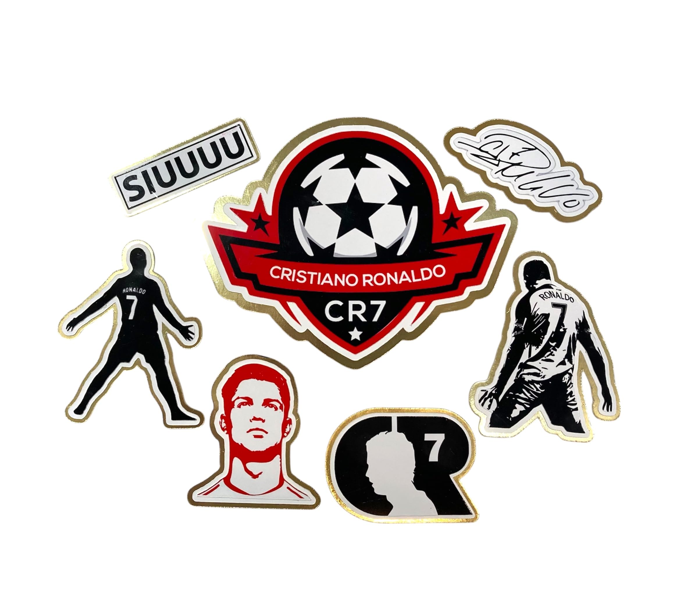 Football No.7 star Ronaldo Card Cake Toppers