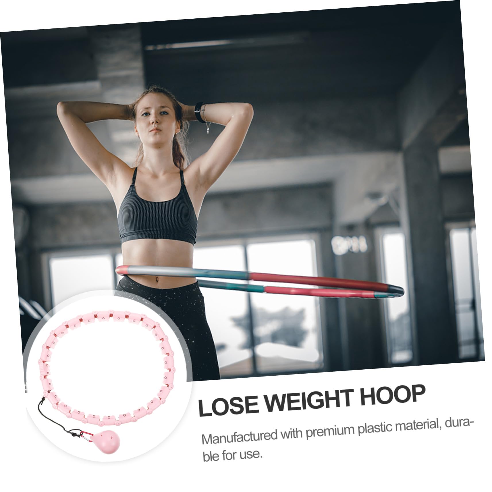 Anneome Inteligentny Hula-hop Do Ćwiczeń Talię Bezpieczny i Trwały Do Odchudzania Brzucha i Fitness Domu Odpowiedni dla Kobiet i Mężczyzn Łatwy Użyciu i Nie Spadający Podczas Treningu