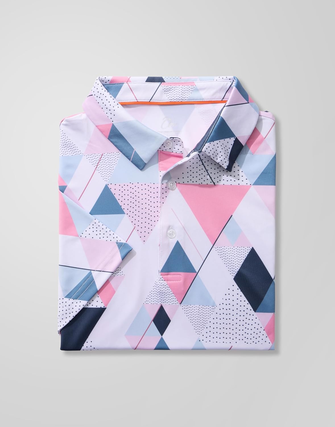 Obla Mens Golf Polo Shirts Short Sleeve Dry Fit Performance Moisture Wicking Casual Print Collared Golf Shirts for Men - Image 4