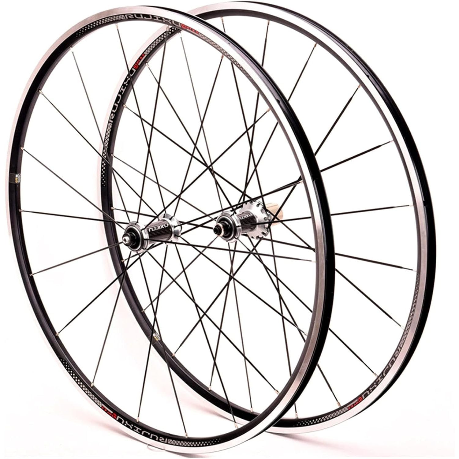 ZXGSXIOU Road Bike Wheelset 700C Carbon Hub Rim/V-Brake Quick Release for 7 8 9 10 11-Speed Cassette 1548G Cruiser Bicycle Wheels
