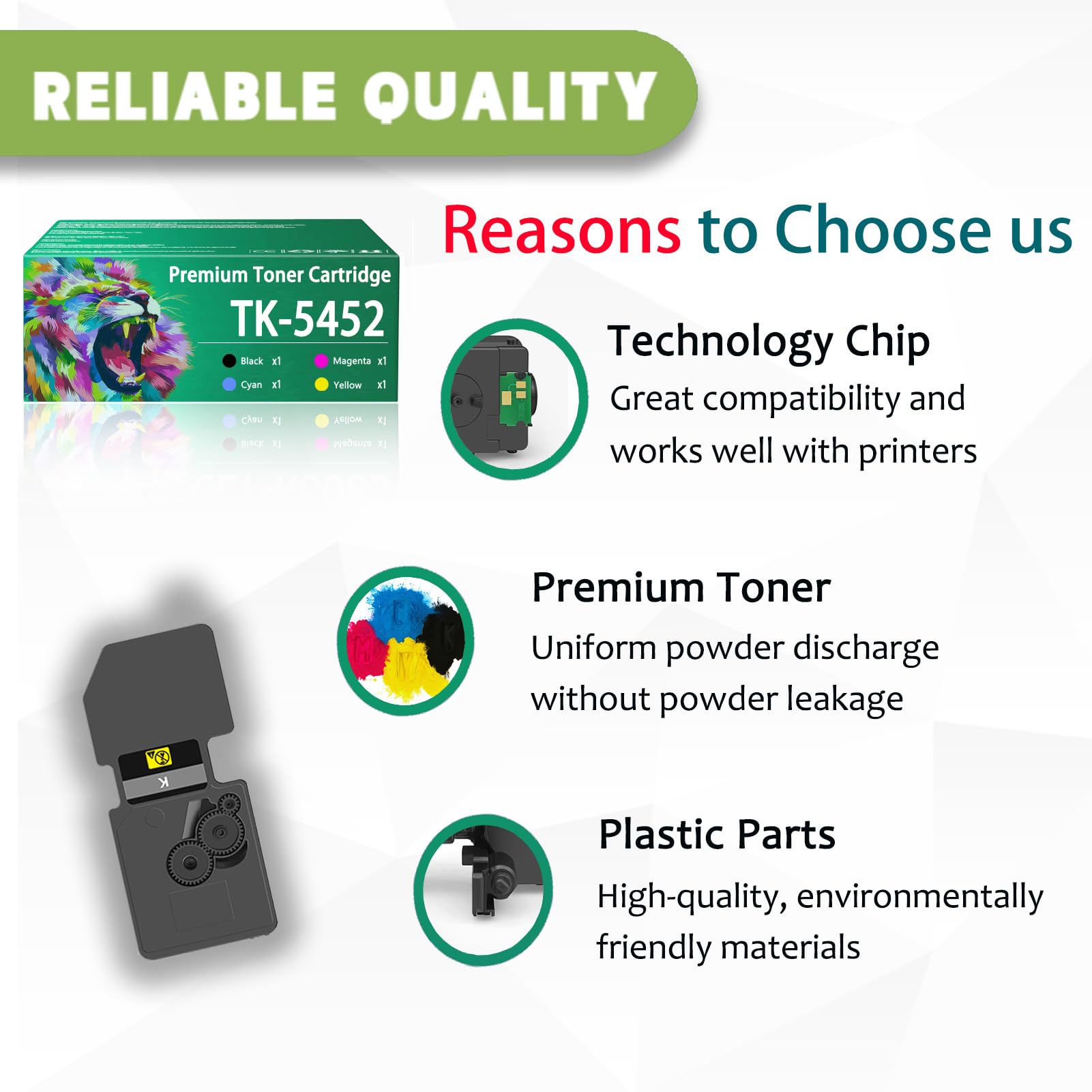 Amazon.com: TK5452 Toner Cartridge Compatible for Kyocera TK5452