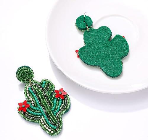 Miniatura 4 de Aretes colgantes hechos a mano con cuentas de aguacate, piña, sandía, bohemia, declaración de fruta, aretes de gota de verano, playa, regalos