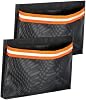 2X Boat Storage Mesh Bags Storage Net Portable Organizer with Reflective Strip for Gloves Tools Gear Easy to Install & Remove