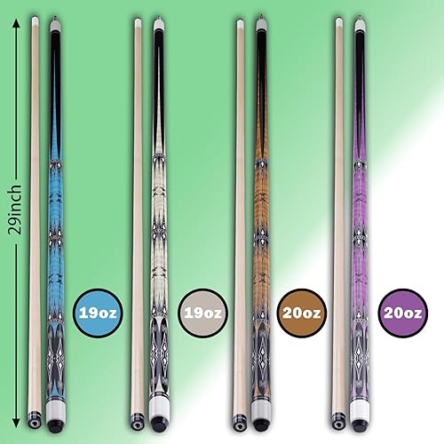 Miniatura 4 de Taco de billar de 0.512 in, 58 pulgadas, 19 y 20 onzas, palo de billar de arce 1/2, palo de billar de arce, palos de mesa de billar para hombre