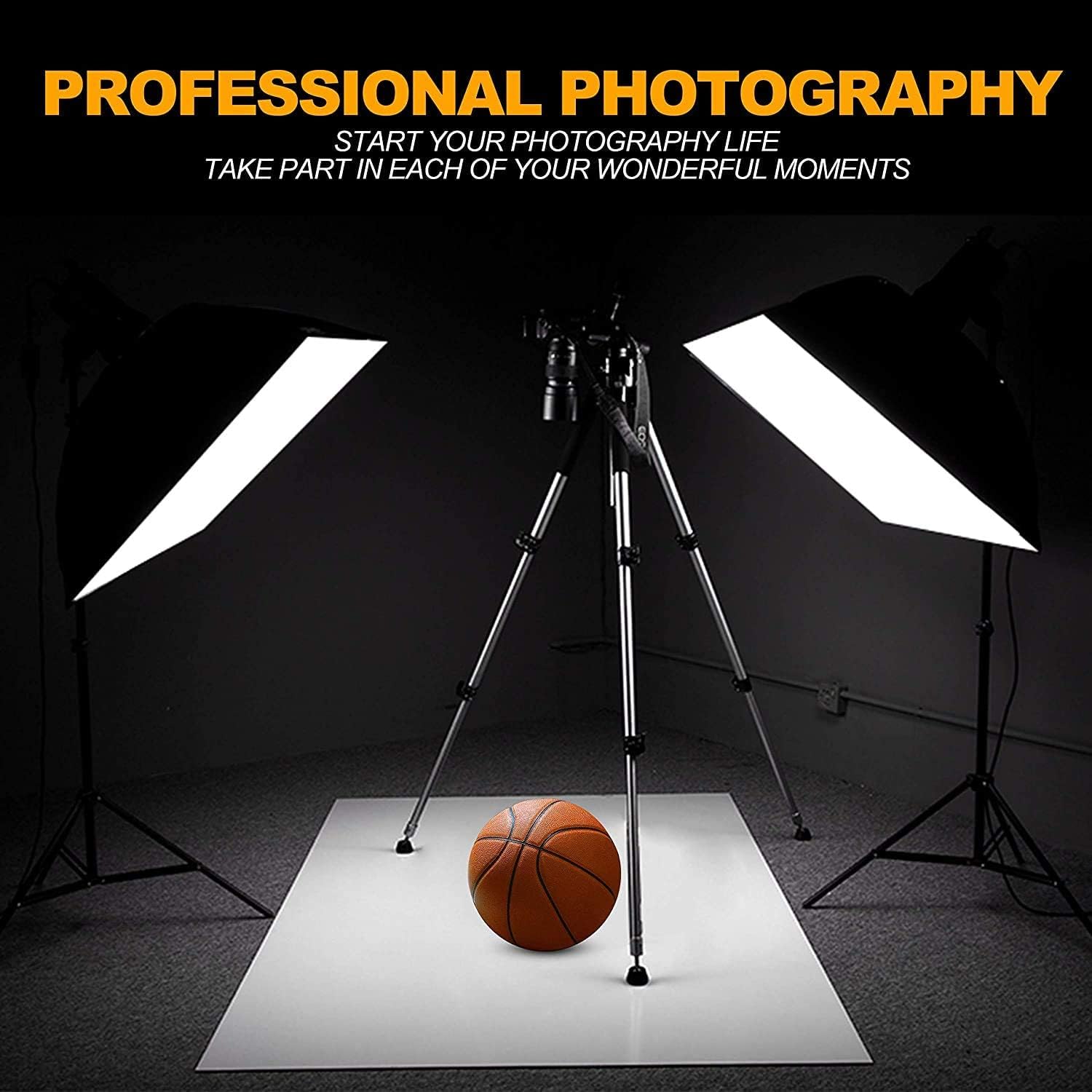 EMART Softbox zestaw do studia fotograficznego, 50 x 70 cm, softboxy o mocy 135 W i torbie transportowej, oświetlenie do studia fotograficznego do fotografii portretowej, studia fotograficznego i