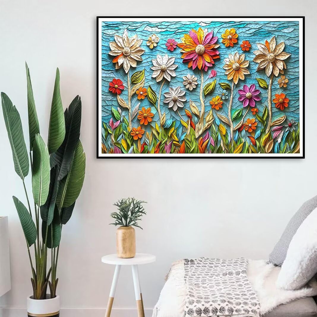 Puzzle Flor, Puzzle 5000 Piezas, Rompecabezas, Regalo Mujer, Decor -8398
