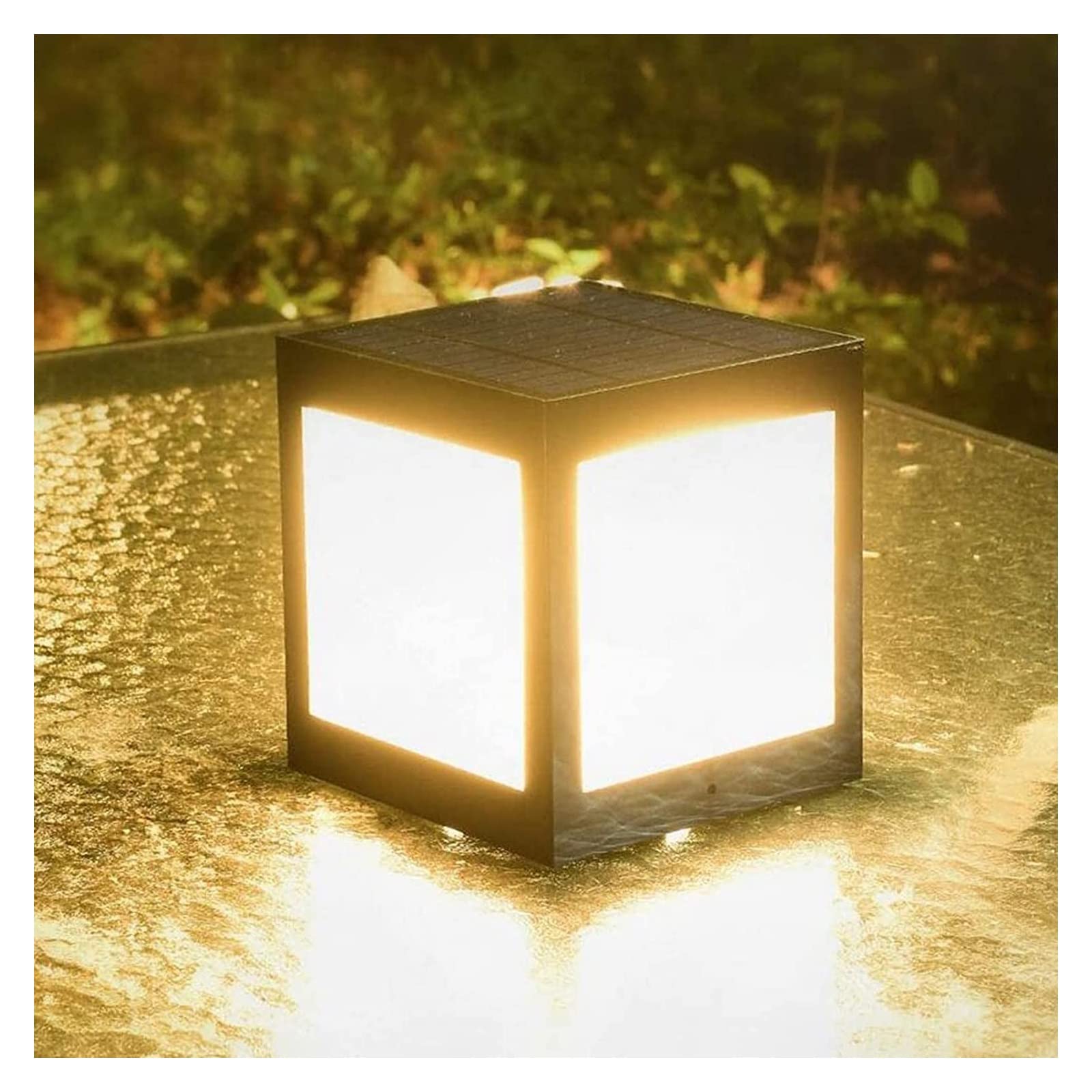 VDOQTLJT Courtyard Light Solar Post Lamp Outdoor Fence Gate Pillar Column Lights Wall Waterproof Patio Garden Villa Street Decor