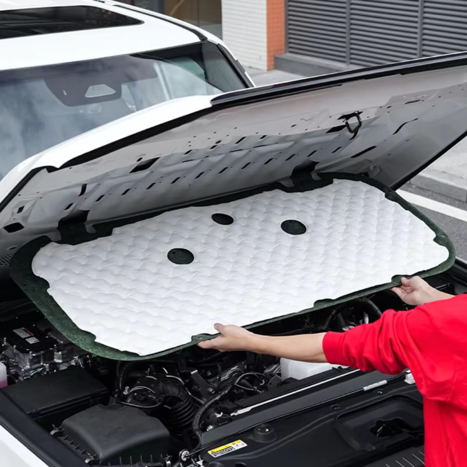 Dämmung Haube Motorhaube Sound Pad Auto Vorne Wärmedämmung Baumwolle Kompatibel Mit Toyota Für Land Für Cruiser Für Prado Für LC250 2024 2025