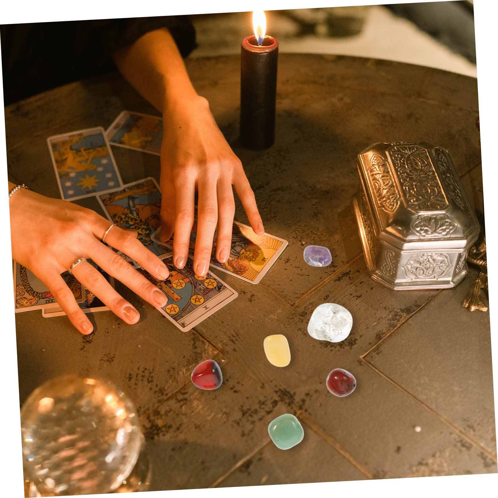 VALICLUD 3 Sätze Kristallyogastein Kristalle Herstellung Quarz Für Bastelset Steine Bunte Steine Steinverzierungen Hausbedarf Meditationsornament Naturstein 14 Stück * 3