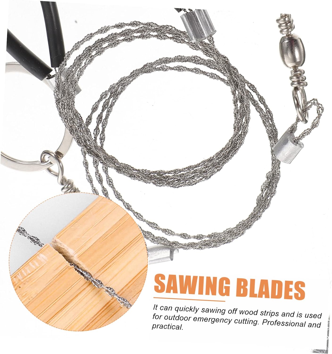 BESPORTBLE 20pcs Portable Pocket Chainsaw Emergency Survival Wire Saws for Camping Backpacking Outdoor Adventures Fast Cutting Lightweight Flexible Design