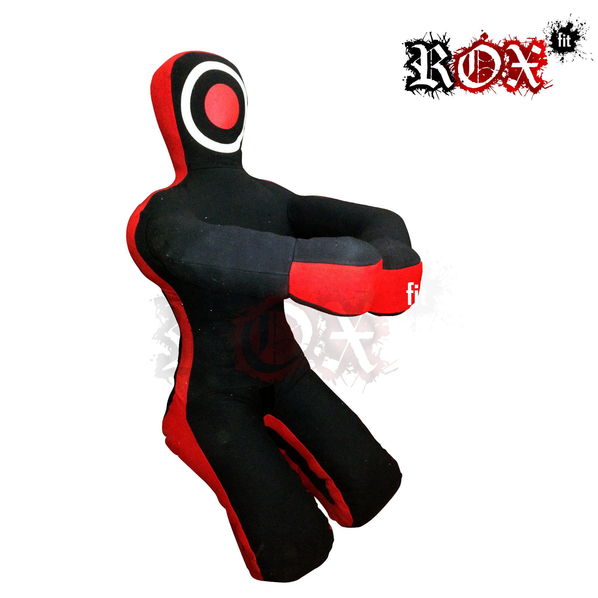 LEATHERAY MMA Jiu Jitsu Judo Punching Bag Grappling Dummy Black Synthetic Leather- 59 inches-Unfilled