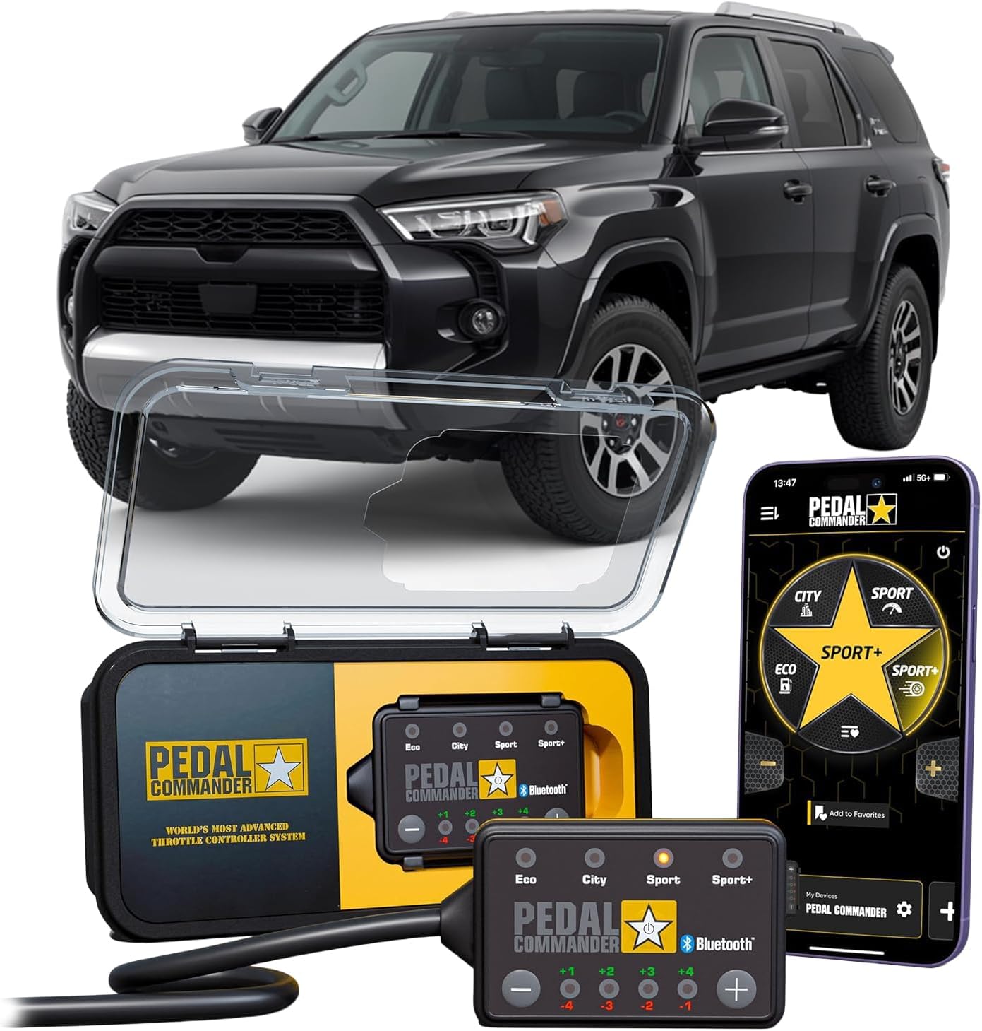 PEDAL COMMANDER Throttle Response Controller Compatible with Toyota 4Runner 2010-2024 - Plug-and-Play, 4 Driving Modes, App Control, Throttle Controller Performance Mods, 4Runner TRD Accessories