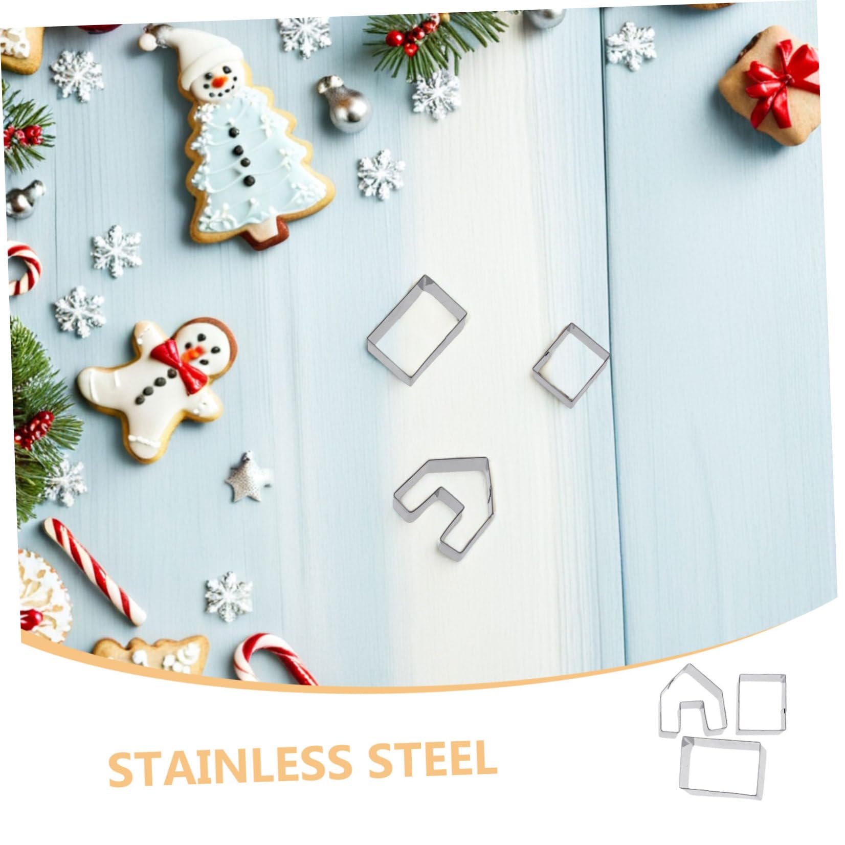 5 Ensembles Lot de Emporte Maison Acier Inoxydable pour Biscuits de Noël Découpe Pâte pour et Pâtisserie Maison