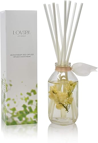 Miniatura 17 de LOVSPA - Set de difusor de cañas, difusor de aceite perfumado con aroma a ámbar romántico y varillas, accesorios de fragancia para el hogar para