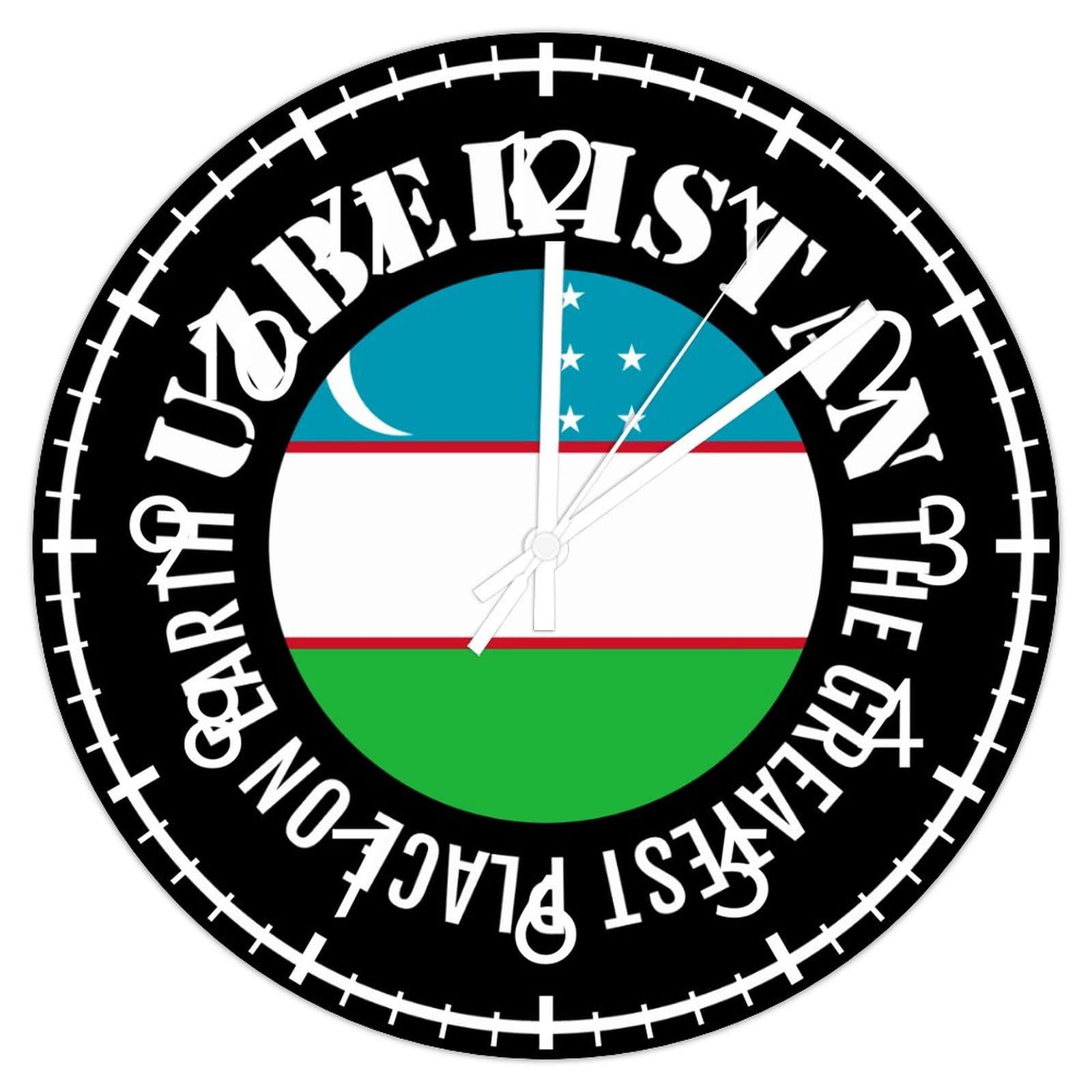 Horloge Ouzbékistan cadeau idéal pour décoration murale de chambre