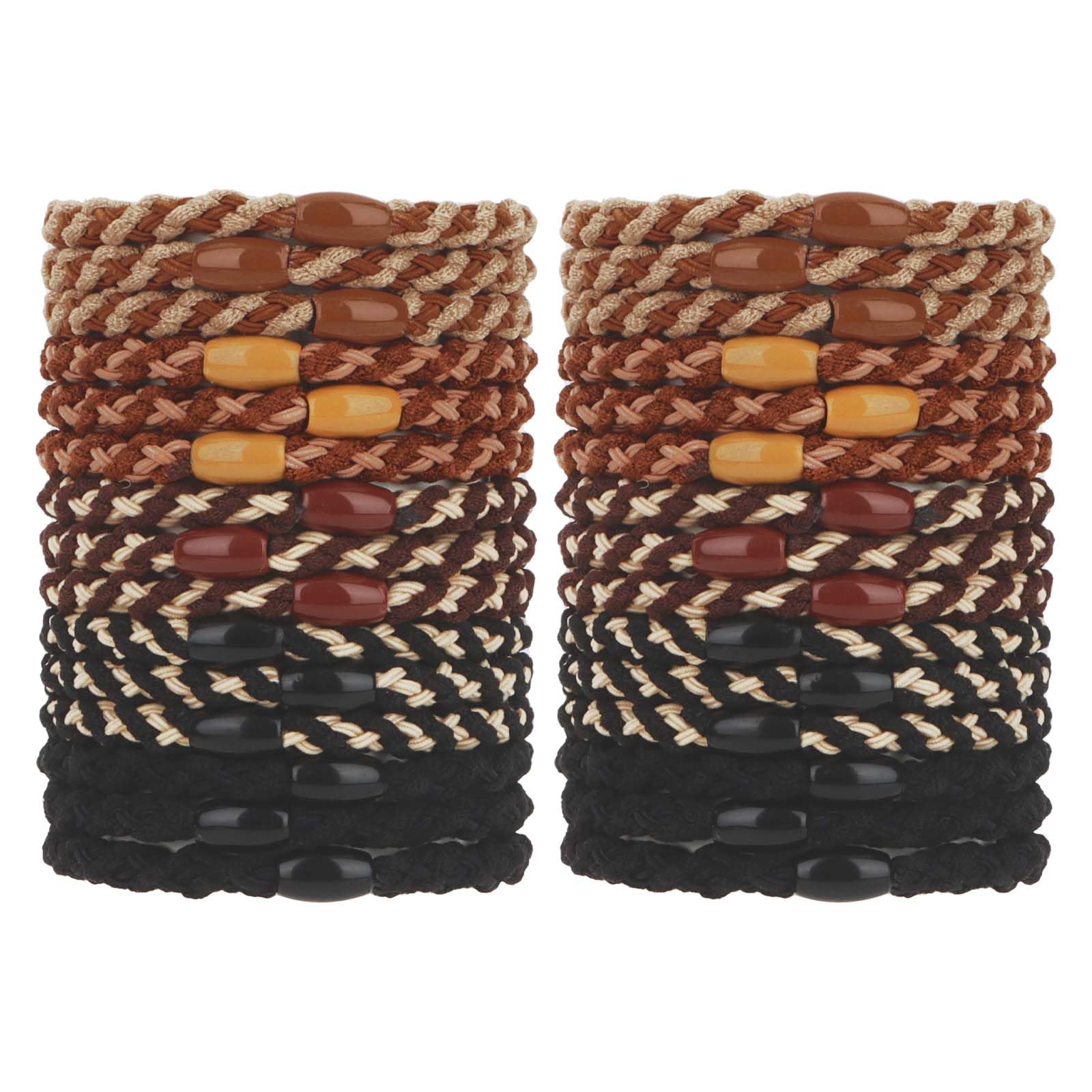 AMCAMI 30 PCS Boho hair ties for women hair ties for thick hair Ponytail Holders Elastic Hair Ties Wrist Hair Bands for Thick Hair Stylish Hair