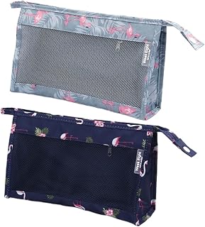 Beavorty 2 Pçs Kit De Maquiagem De Viagem Bolsa De Produtos De Pessoal Bolsa De Maquiagem Bolsa De Viagem Bolsa Cosmética Bolsa Cosmética Azul Bolsa Cosmética
